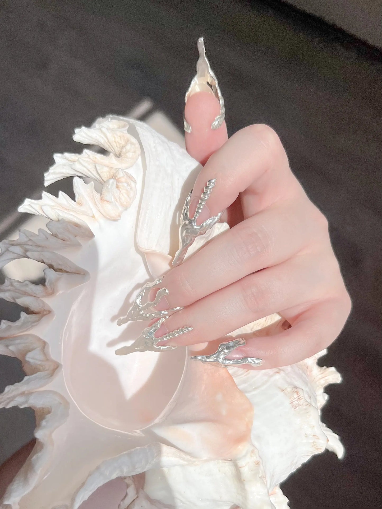 Siren Nail Rings - Set of 5 Monange jewelry