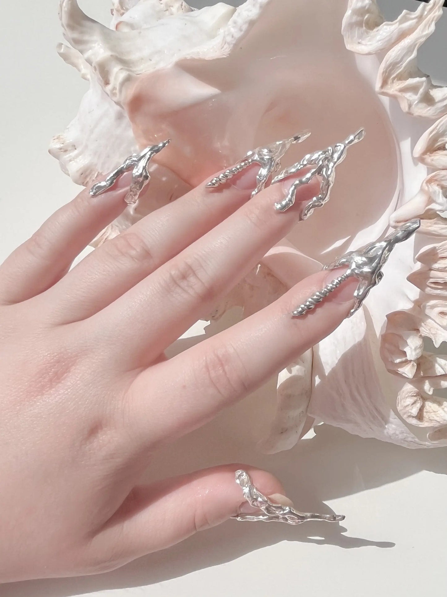 Siren Nail Rings - Set of 5 Monange jewelry